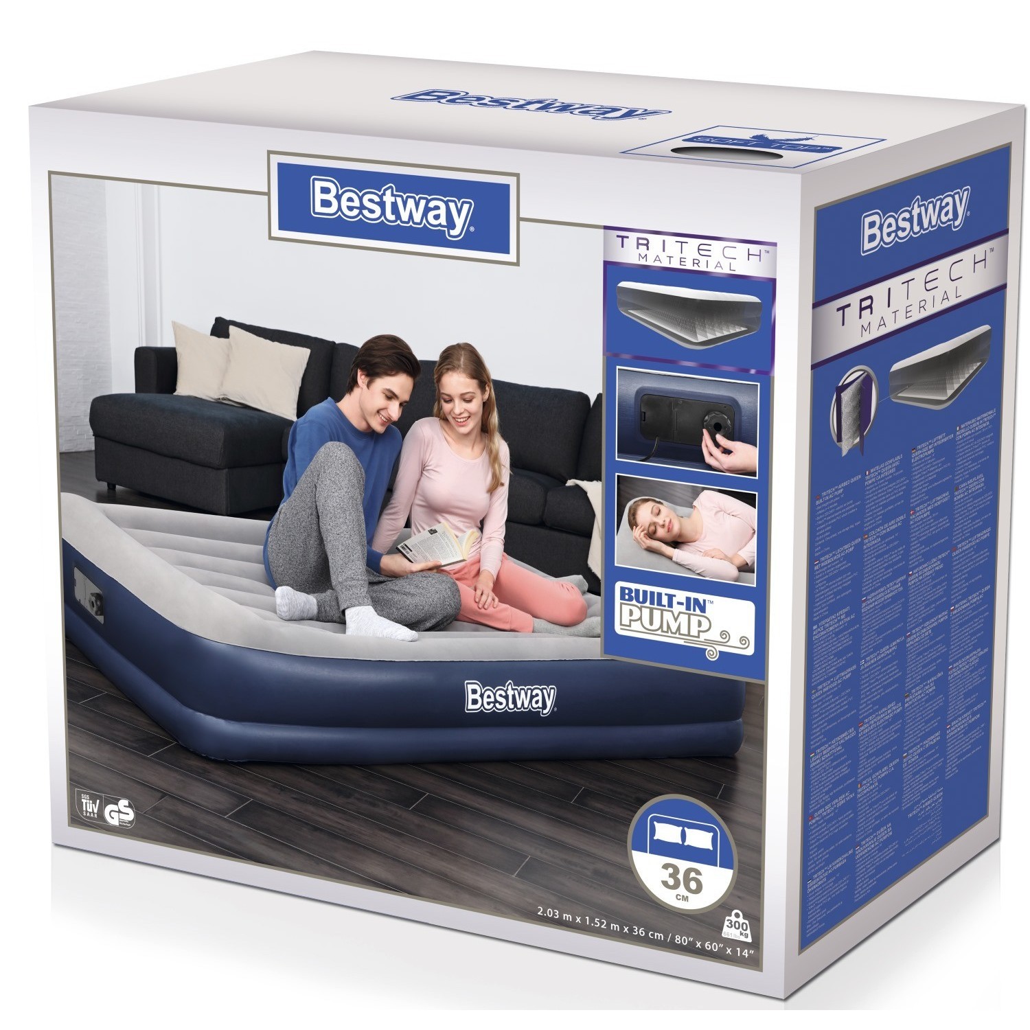 Bestway матрас king 203х183х22